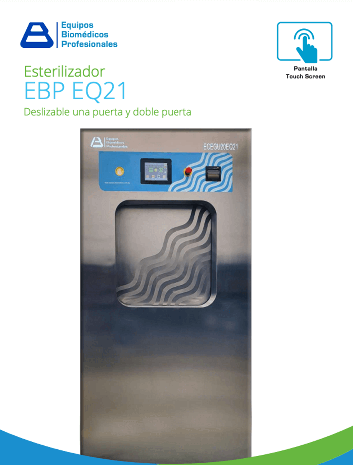 Equipos Biomédicos Profesionales Catálogo Esterilizador EBP EQ21